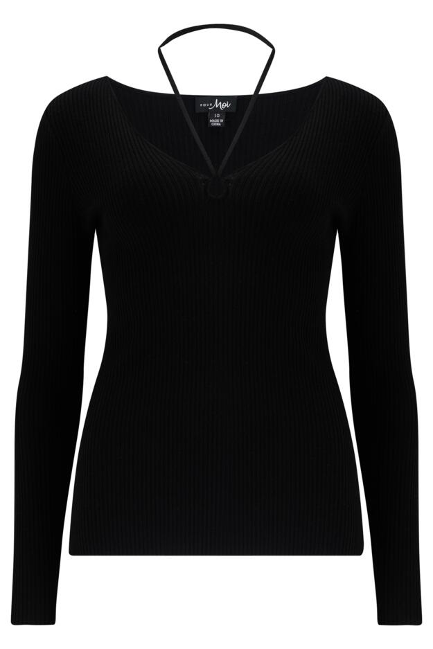 Susie Keyhole Rib Knit Top