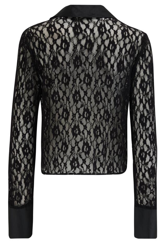 Mollie Lace Long Sleeve Cover Up Top