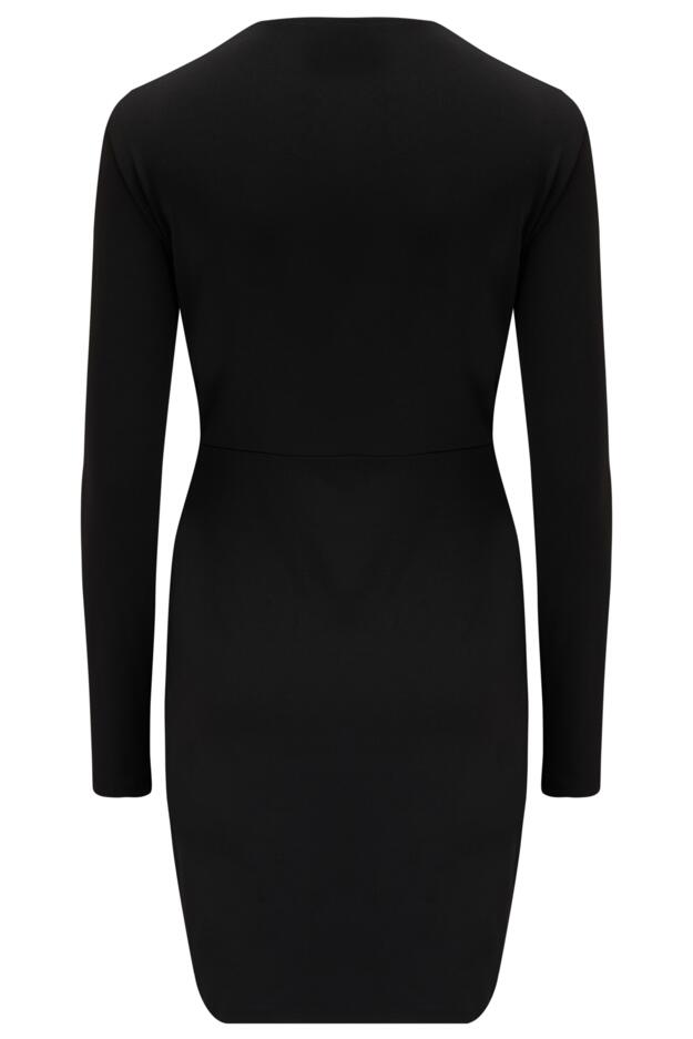 Nicole Slinky Jersey Diamante Trim Wrap Dress