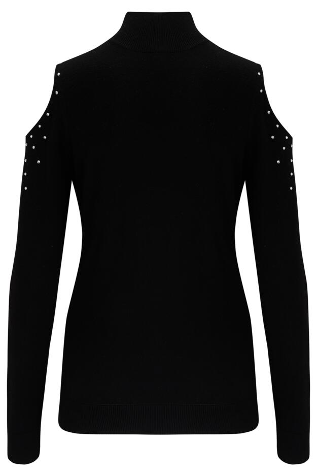 Scarlett Hot Fix Cut Out Fine Knit Jumper