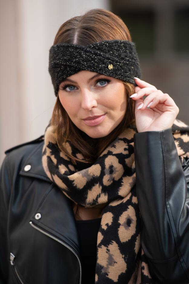 Cable Knit Sparkle Headband 