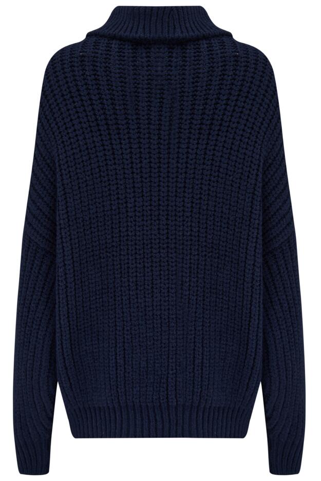 Alice Chunky Cable Knit Roll Neck Knit Jumper