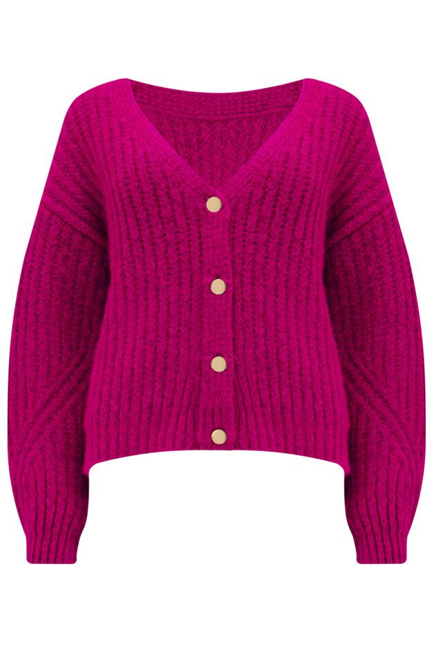 Kelsey Chunky Knit Button Through Cardigan
