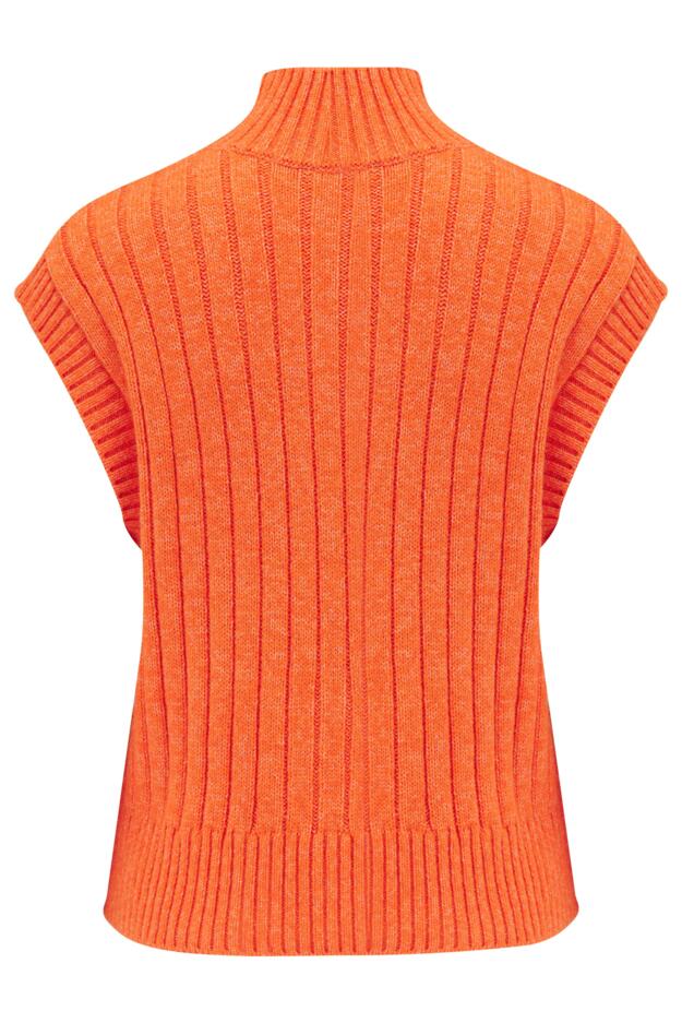 Kady Cropped Ribbed Knit Vest