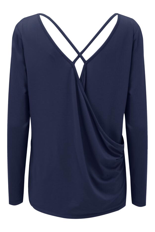 Cross Back Jersey Yoga Top