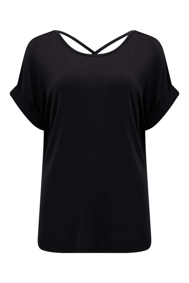 Energy Cross Back Short Sleeve Yoga Top