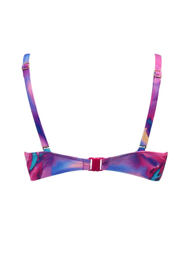 Cabana Underwired Padded Push-Up Boost Ruched Bikini Top 