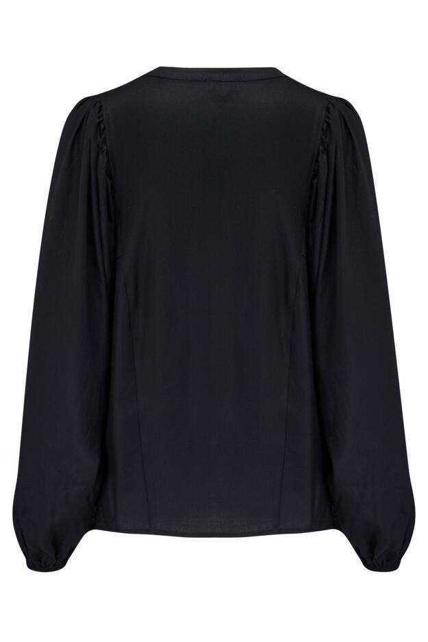 Stacie Fuller Bust Embroidered Woven Long Sleeve Blouse