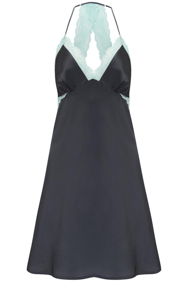 Dusk Satin and Lace Chemise