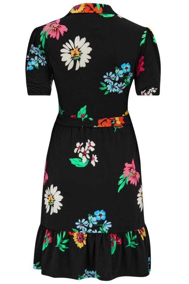 Jodie Fuller Bust Slinky Jersey Tiered Shirt Dress