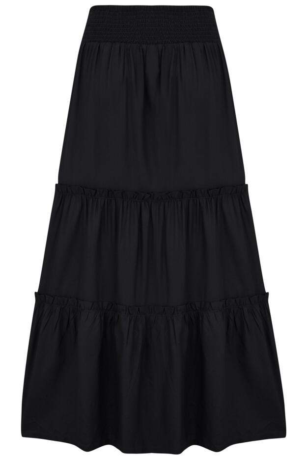 Tahlia Woven Frill Tiered Maxi Skirt
