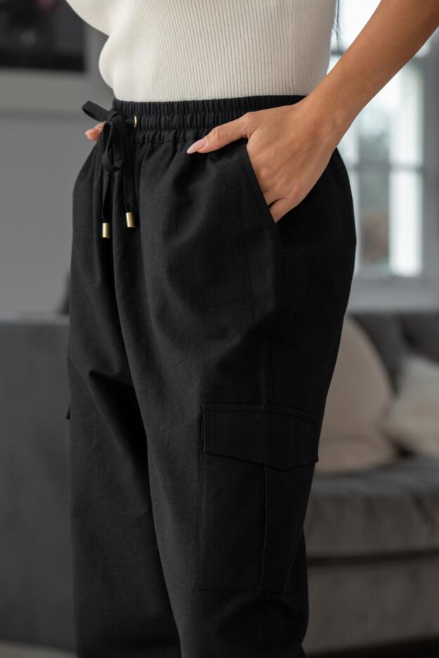 Aria Elasticated Woven Cargo Trouser