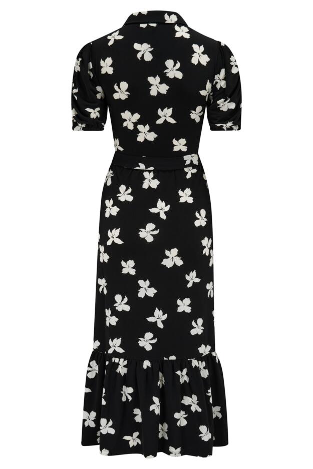Jodie Fuller Bust Slinky Jersey Tiered Midi Shirt Dress