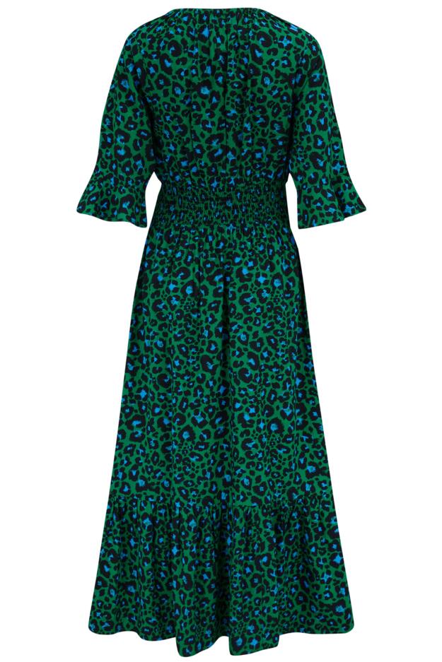 Carmen Fuller Bust Elasticated Neckline Woven Midaxi Dress