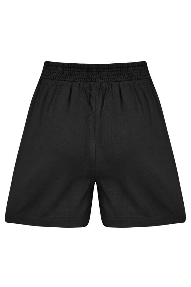 Bree High-Waist Linen Blend Elasticated Co-Ord Short 