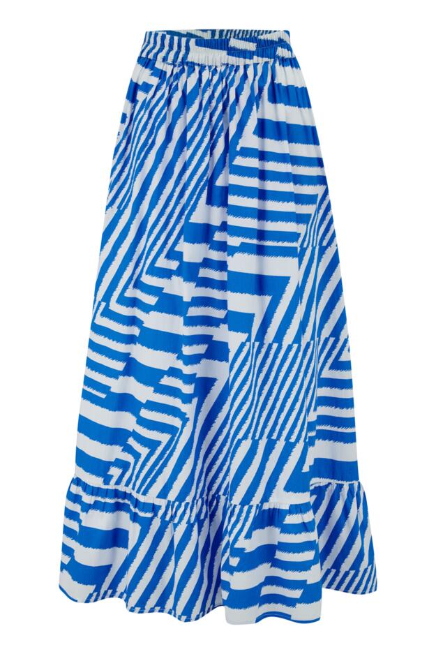Susan Cotton Poplin Tiered Hem Midaxi Co-Ord Skirt