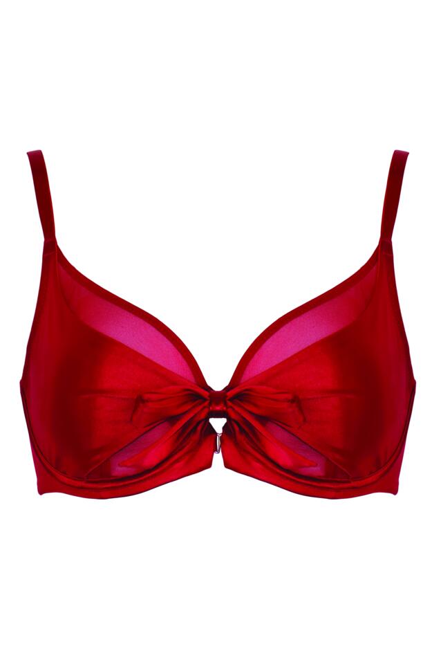 All Yours Satin and Mesh Front Fastening Bra