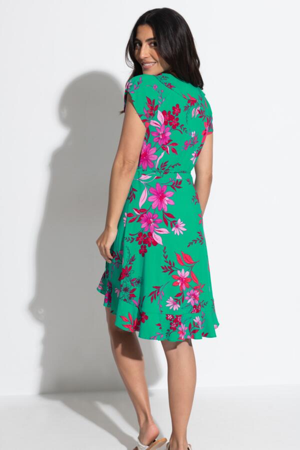 LENZING™ ECOVERO™ Viscose Frill Wrap Beach Dress